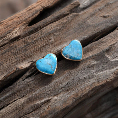 Lovely Heart Jasper Stud Earrings-Your Soul Place